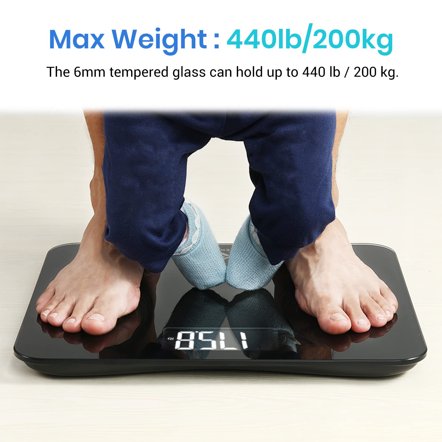 Smart Body Weight Scale with Accurate BMI Tracking