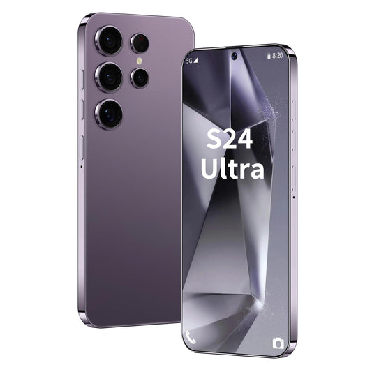 Unlocked S24 Ultra Android Phone 5G 6800mAh Dual SIM 108MP Camera Titanium Black