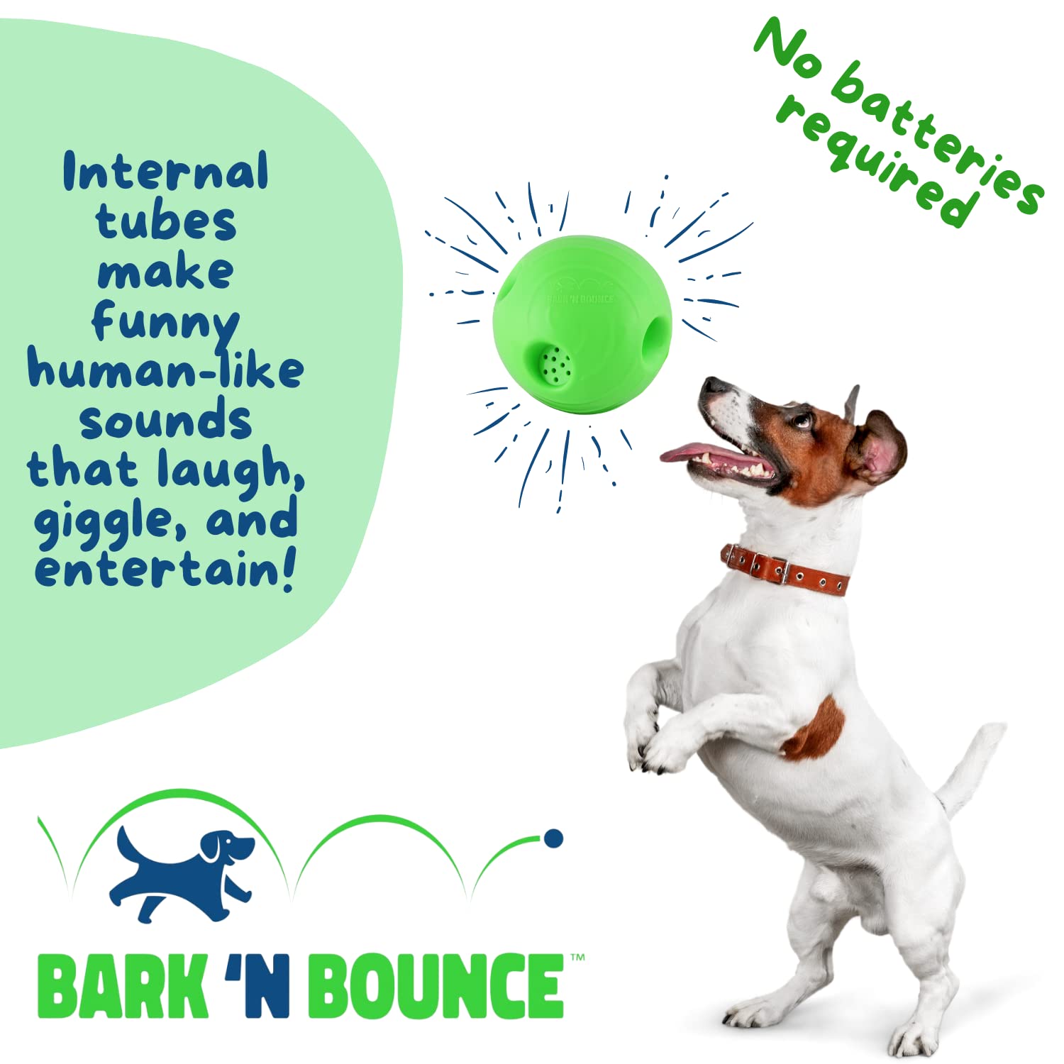 Mistic Cool Bark N Bounce Interactive Dog Toy Ball