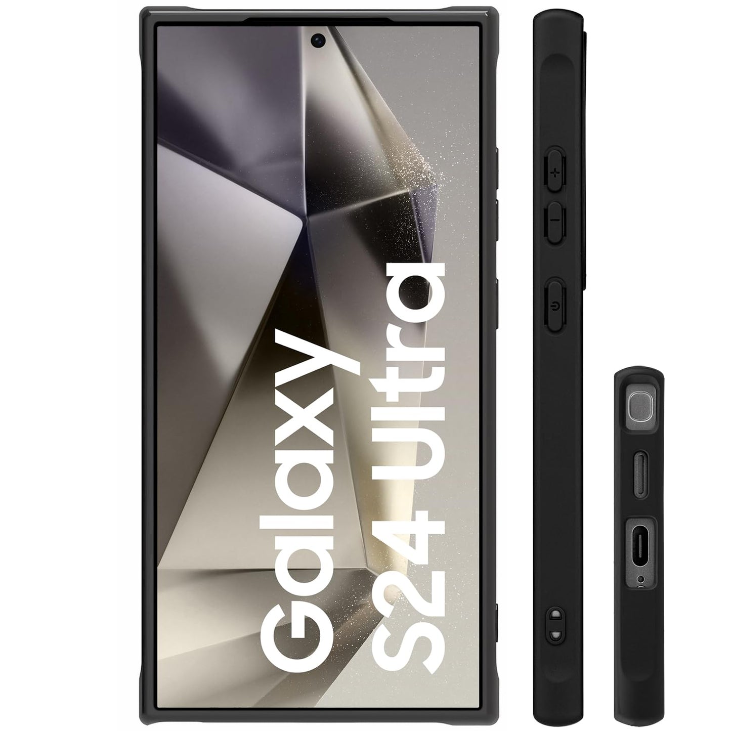 Samsung Galaxy A16 5G Case Black Line Art Floral Rose Pattern Heavy Duty PC