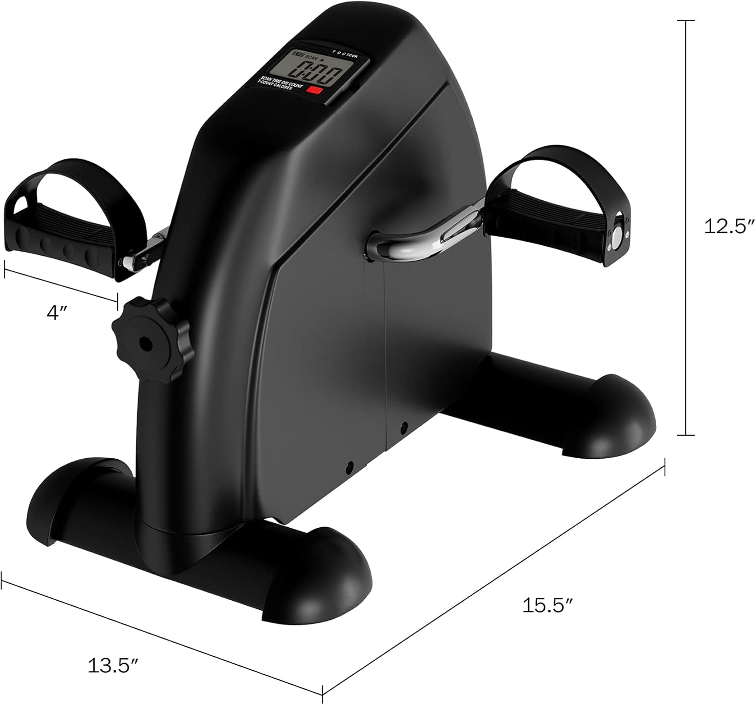 Under Desk Bike Exerciser with LCD Calorie Counter
