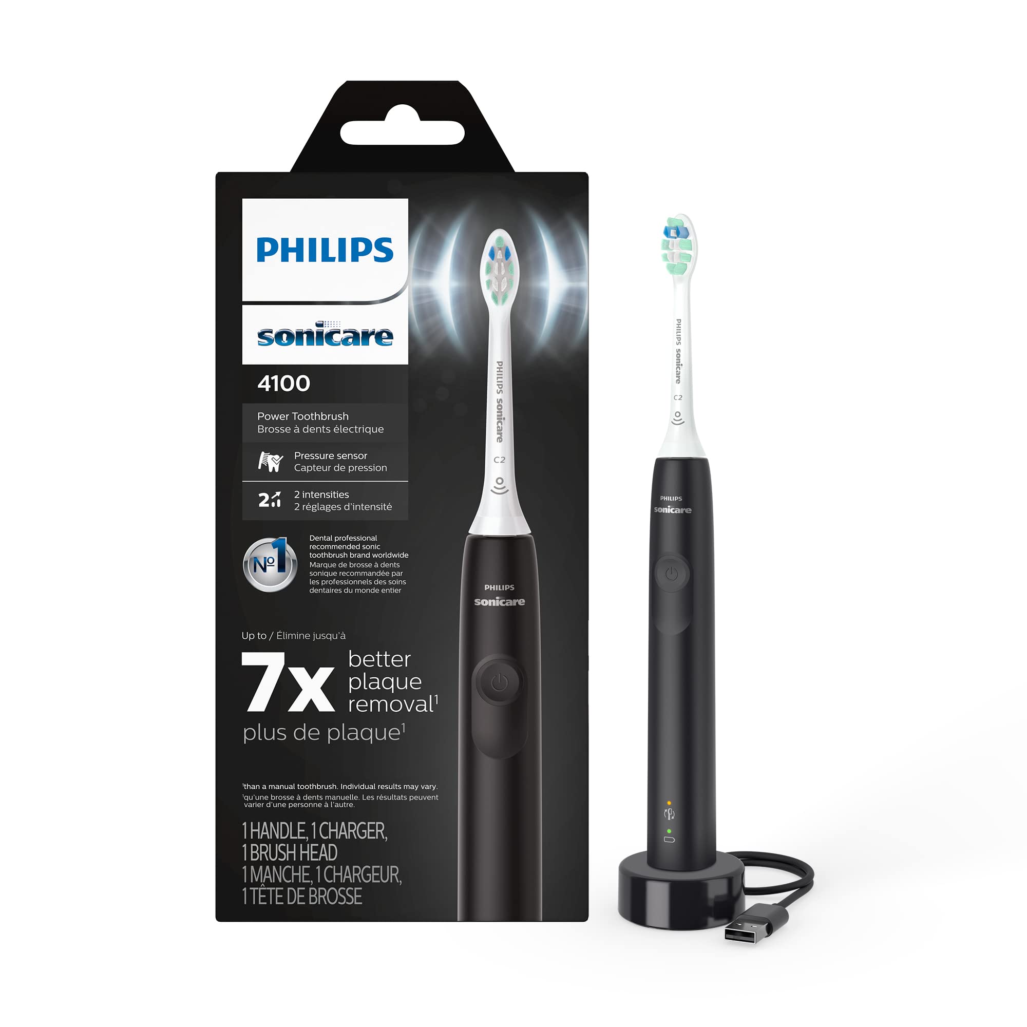 Philips Sonicare 4100 Electric Toothbrush for Superior Plaque Removal