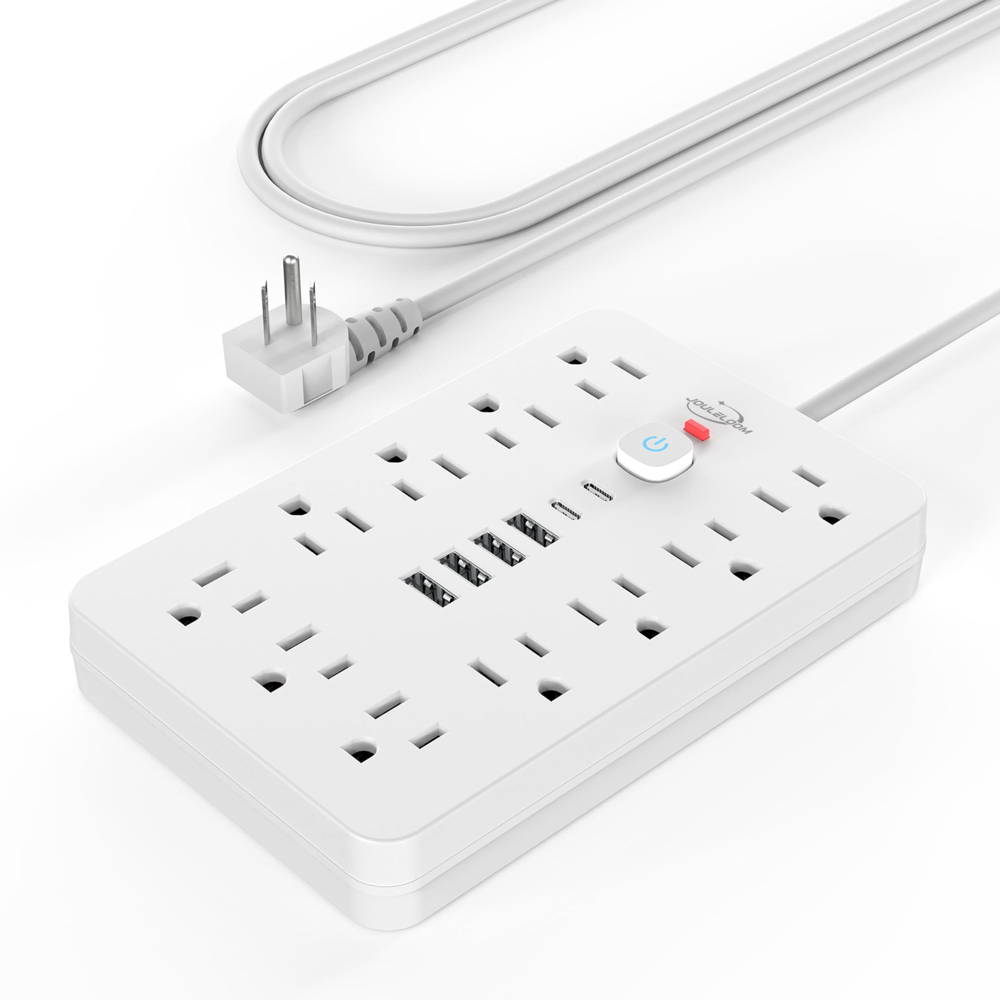 Power Strip Surge Protector With USB Ports Wall Mount