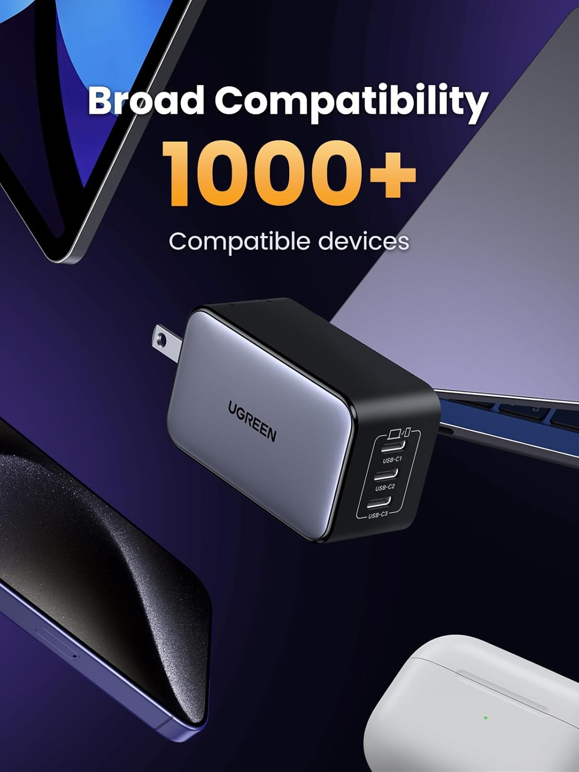 UGREEN 65W USB C Charger Block Fast Charging Adapter
