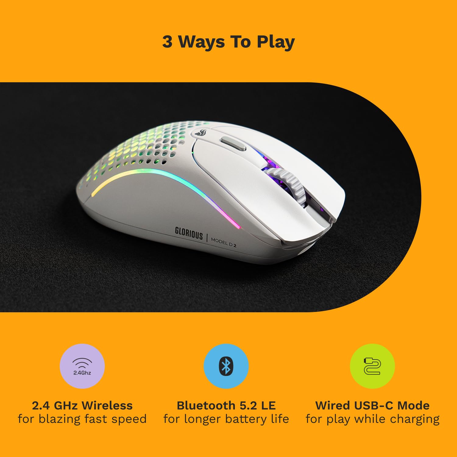 Glorious Model D Wireless Gaming Mouse Superlight Performance