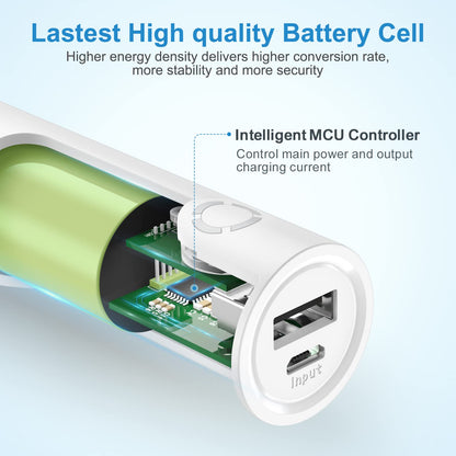 EnergyQC 5000mAh Fast Charging Portable Charger USBC Input