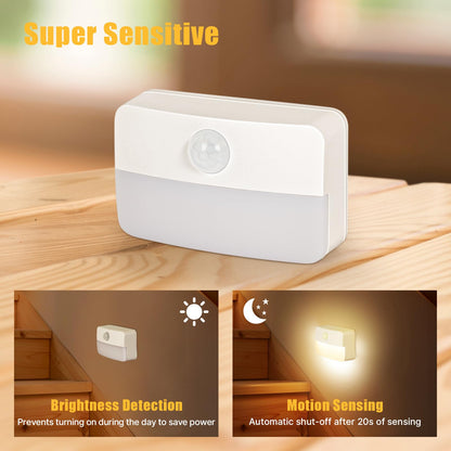 8 Pack Motion Sensor Stair Lights Battery Operated Indoor