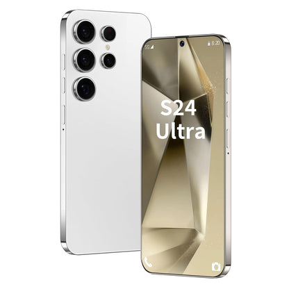Unlocked S24 Ultra Android Phone 5G 6800mAh Dual SIM 108MP Camera Titanium Black