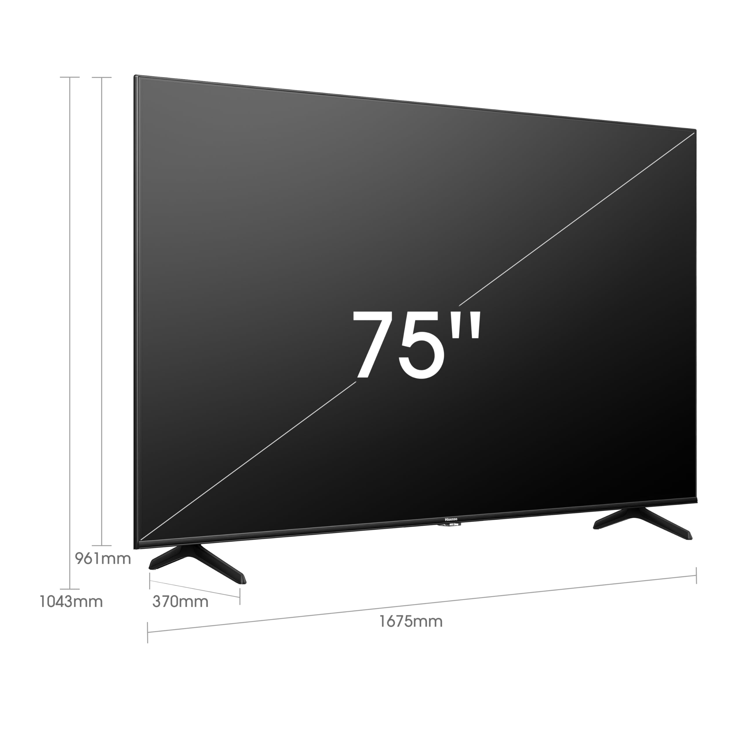 Hisense 75 Inch 4K UHD Smart TV with Quantum Dot Color