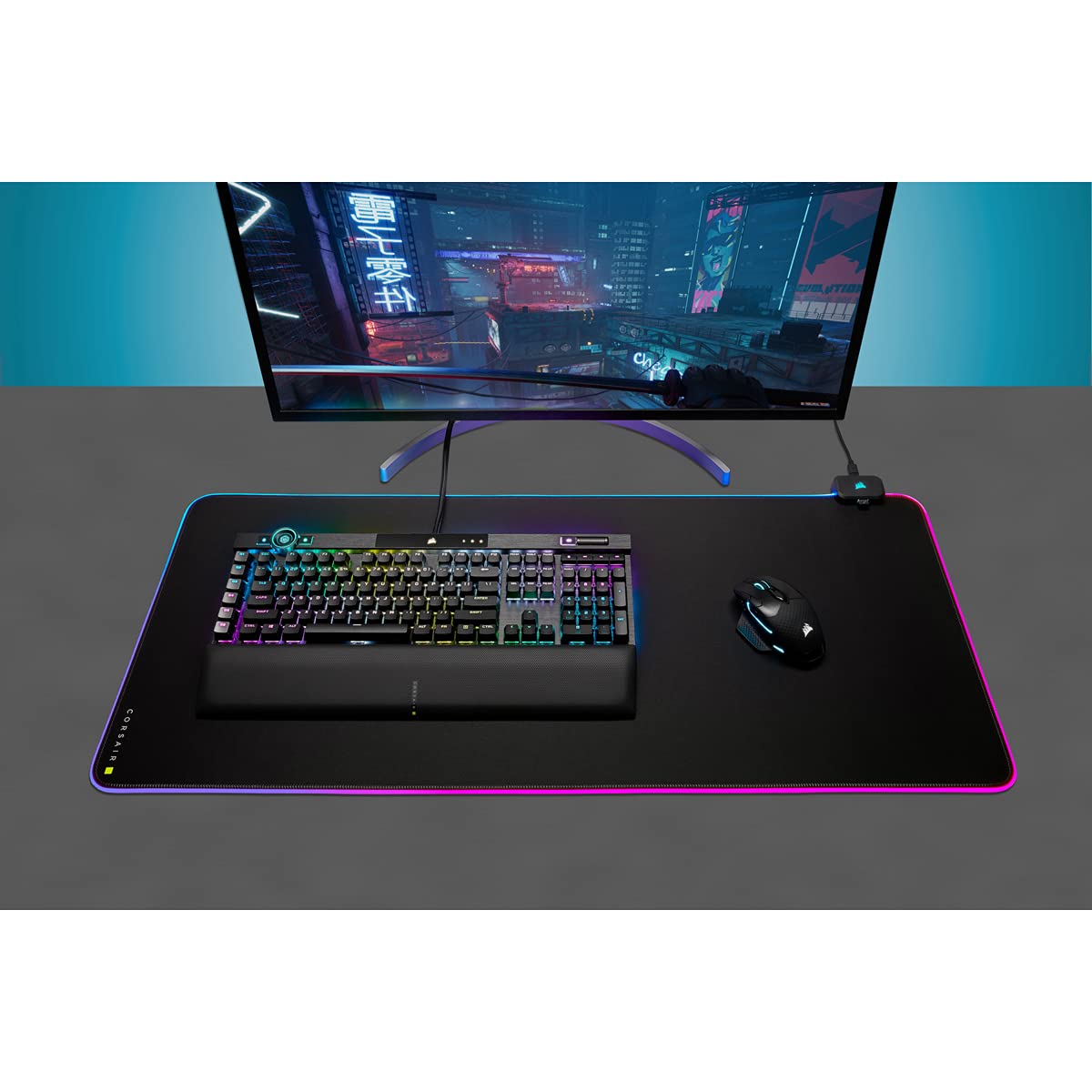 Corsair MM700 RGB Extended Gaming Mouse Pad with USB Hub