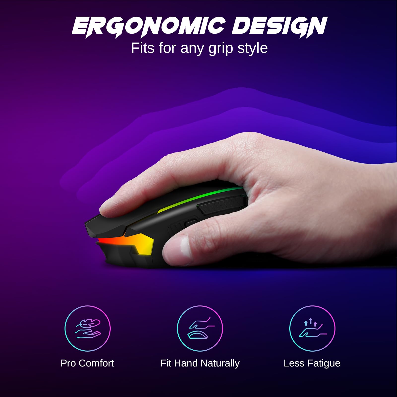 Redragon Wireless Gaming Mouse with 8000 DPI Performance