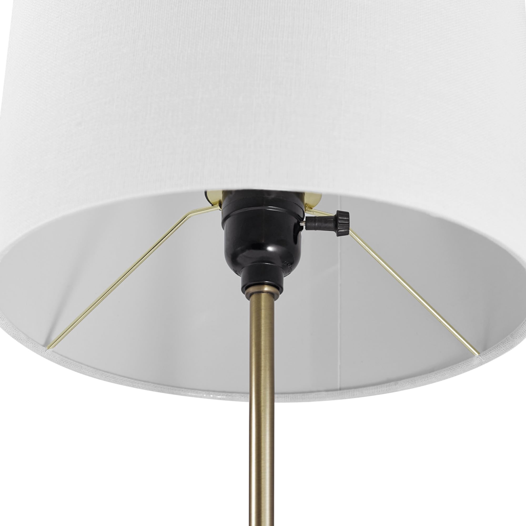 Metallic Gray Table Lamp with Dual Pull Chains for Versatile Lighting