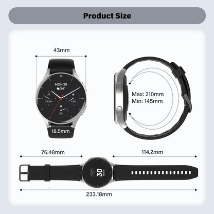 Smart Watch For Women With Alexa Health Tracking AMOLED