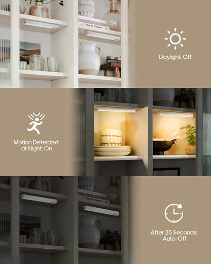 6 Pack LED Under Cabinet Lights Wireless Charging Station