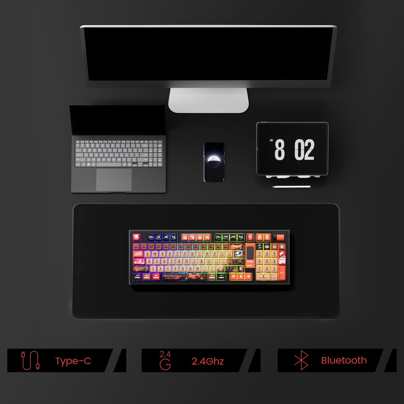 Akko 5098B Wireless Gaming Keyboard with RGB Features