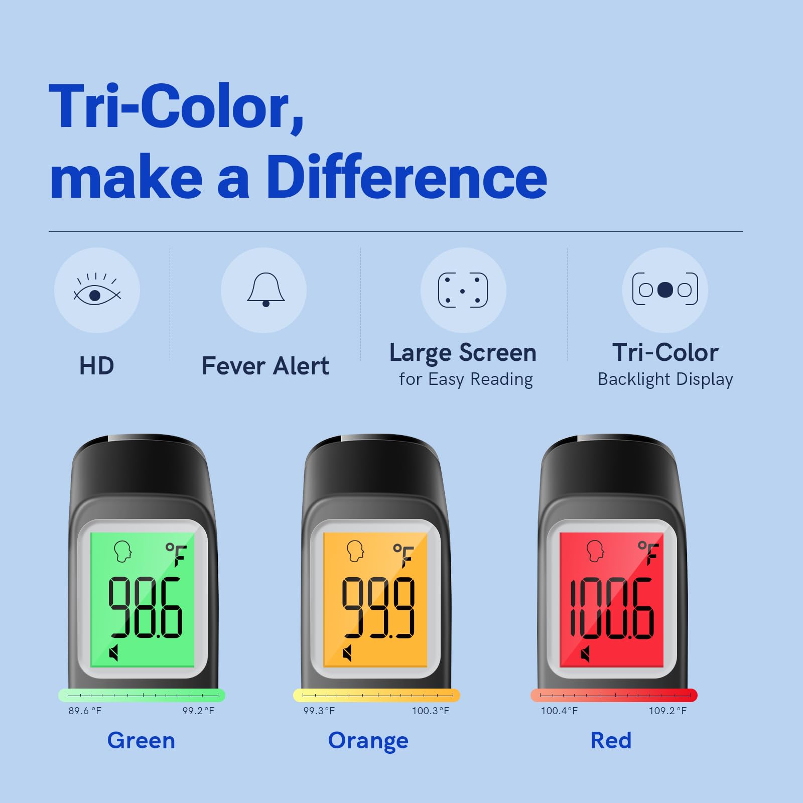 No Touch Digital Thermometer with Fever Alarm for Home Use