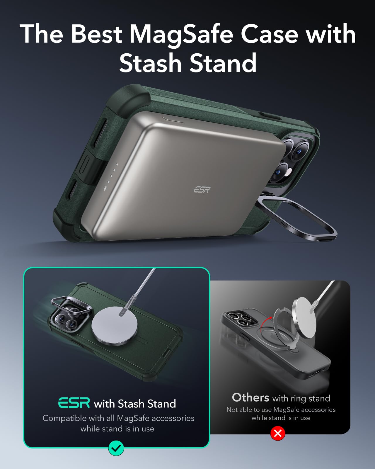 ESR iPhone 16 Pro Case with Military-Grade Protection