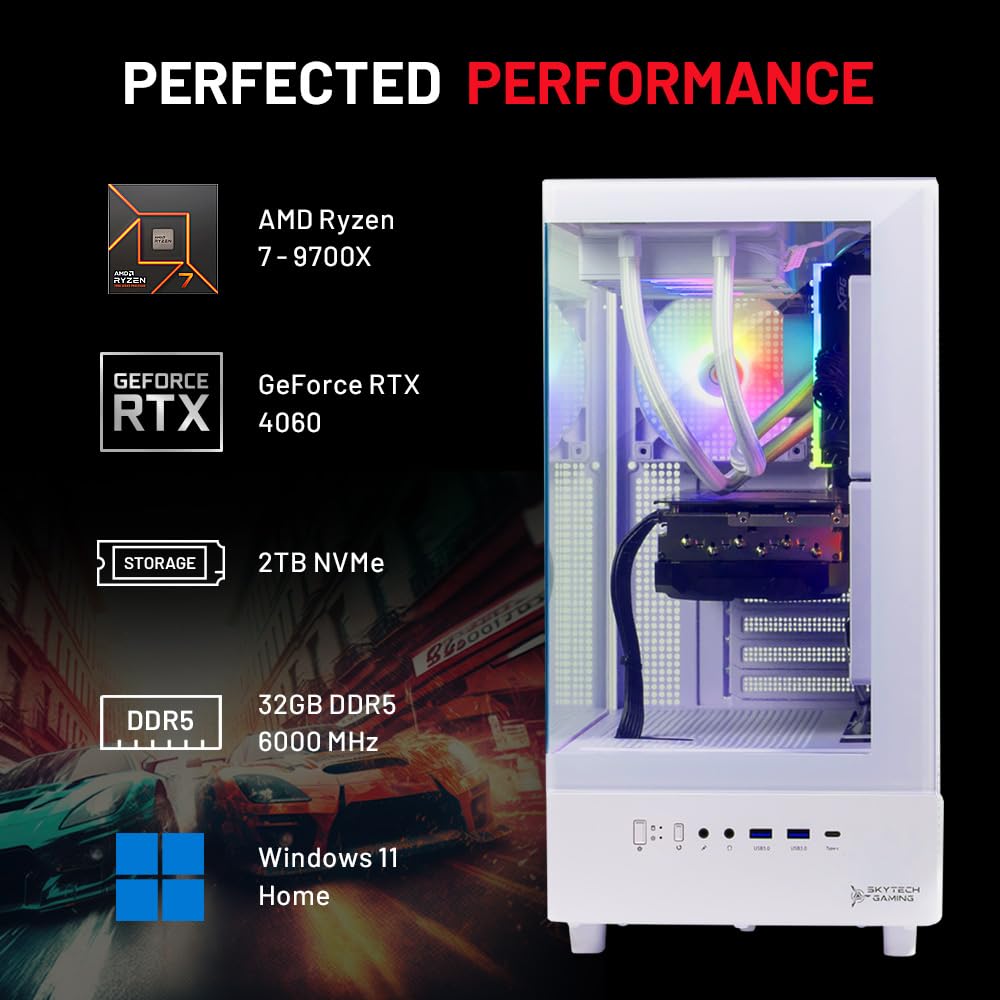 Skytech Nebula Gaming PC RTX 4060 Performance Boost