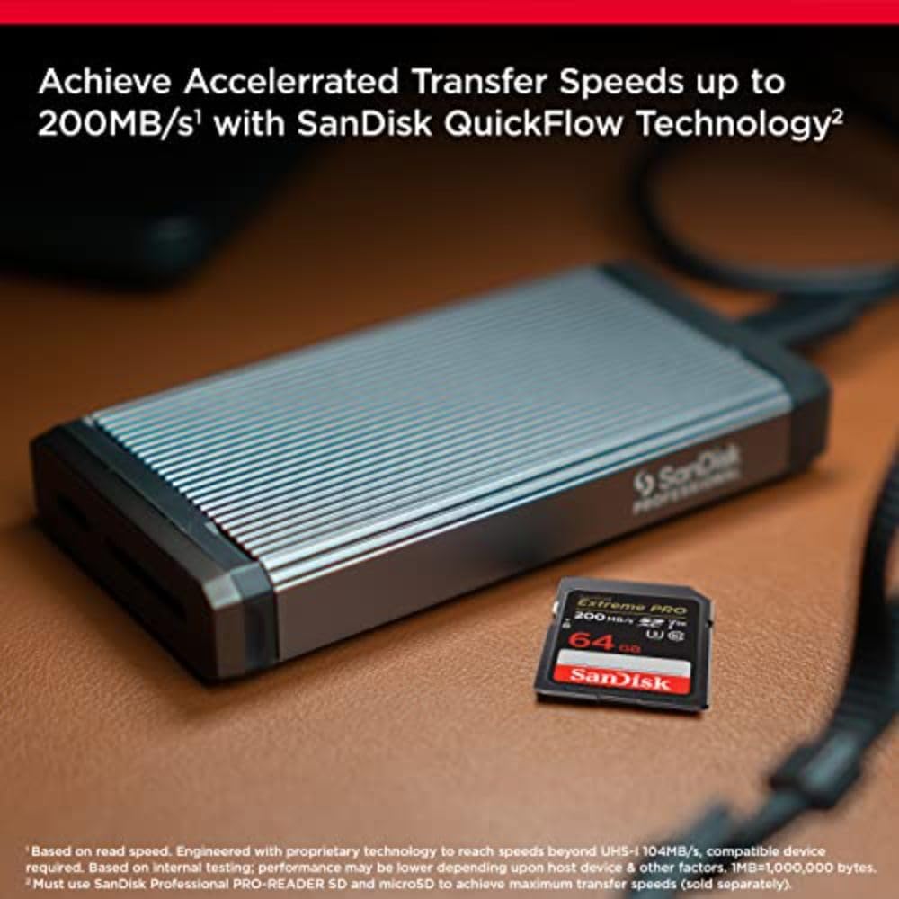 SanDisk 256GB Extreme PRO SD Card for Fast 4K Transfers