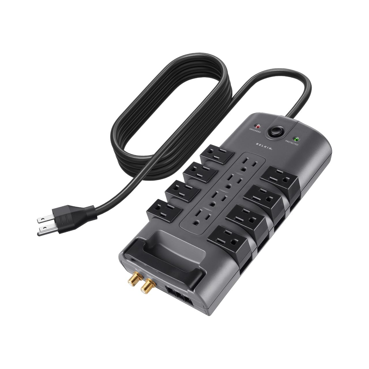 Surge Protector Power Strip With Rotating Outlets And Cord