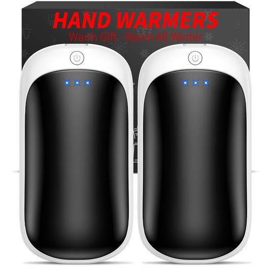 2 Pack Rechargeable Hand Warmers USB Portable 2 In 1