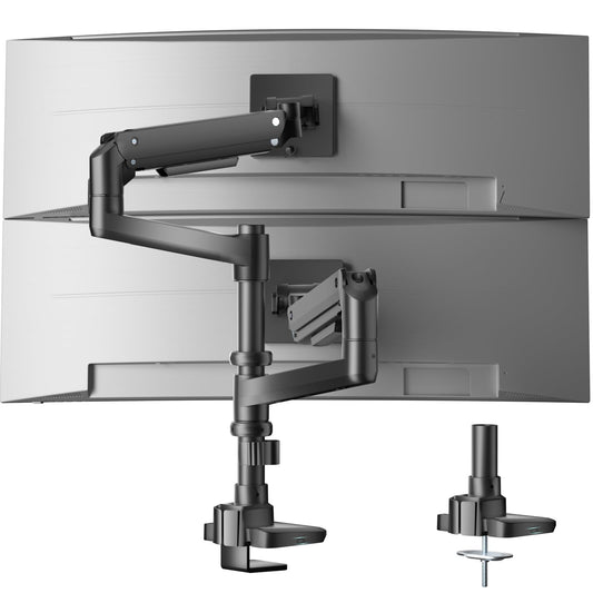 Wali Dual Monitor Stand With Gas Spring 17 to 32 Inches