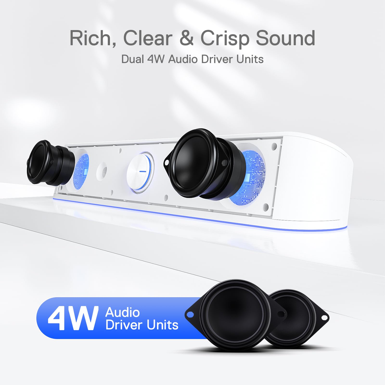 Redragon GS560 RGB Desktop Soundbar with Dynamic Lighting