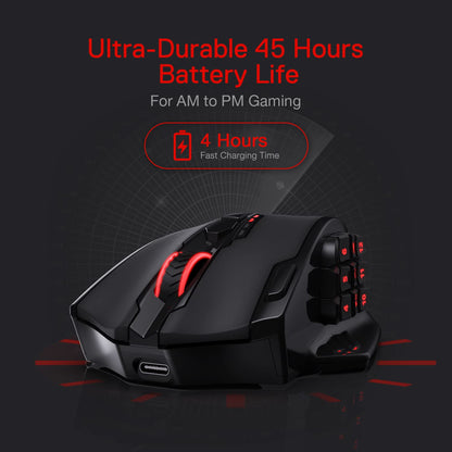 Redragon M908 RGB Gaming Mouse with 12 Programmable Buttons