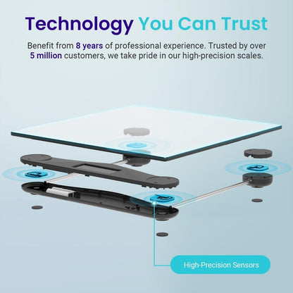 Smart Body Weight Scale with Accurate BMI Tracking