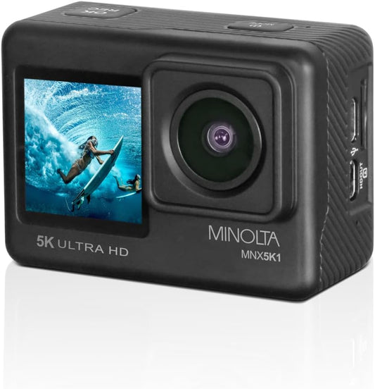 Minolta MNX5K1 5K Ultra HD Action Camera Kit
