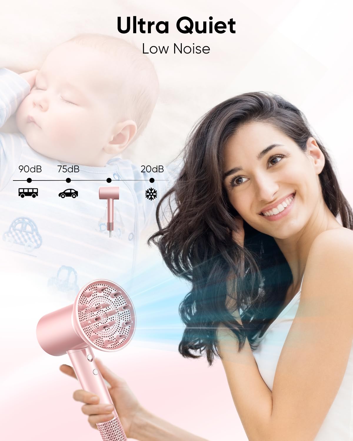 Professional Lightweight Hair Dryer for Fast Drying