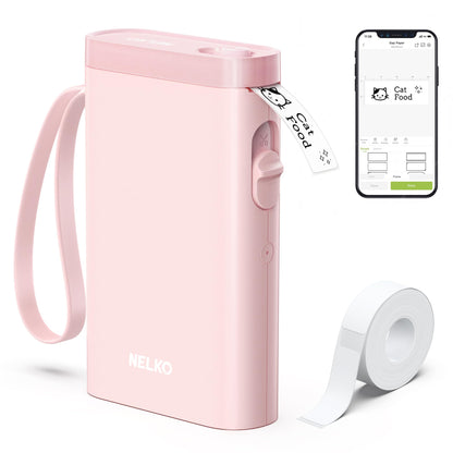 Nelko P21 Bluetooth Label Maker With Tape Wireless Printer
