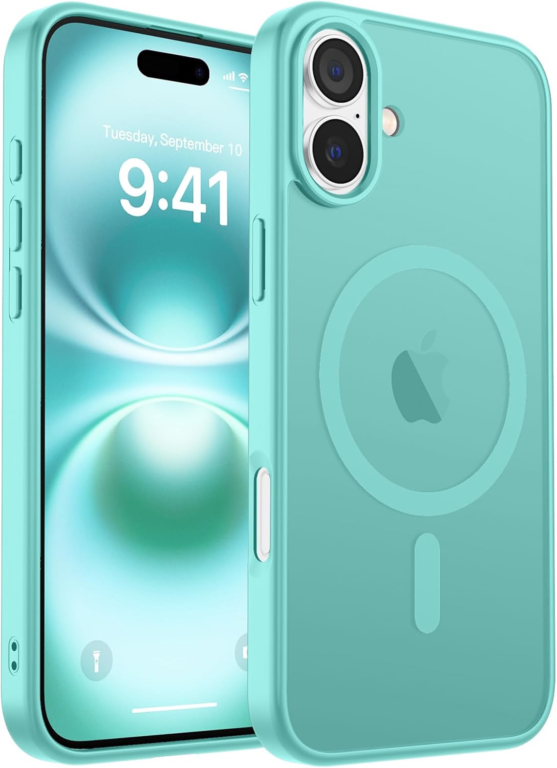 MagSafe Compatible iPhone 14 15 Case Matte Shockproof Anti Scratch Black