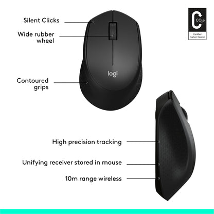 Logitech M330 Silent Wireless Mouse With Long Battery Life