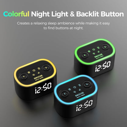 Reacher Digital Alarm Clock White Noise Sound Machine