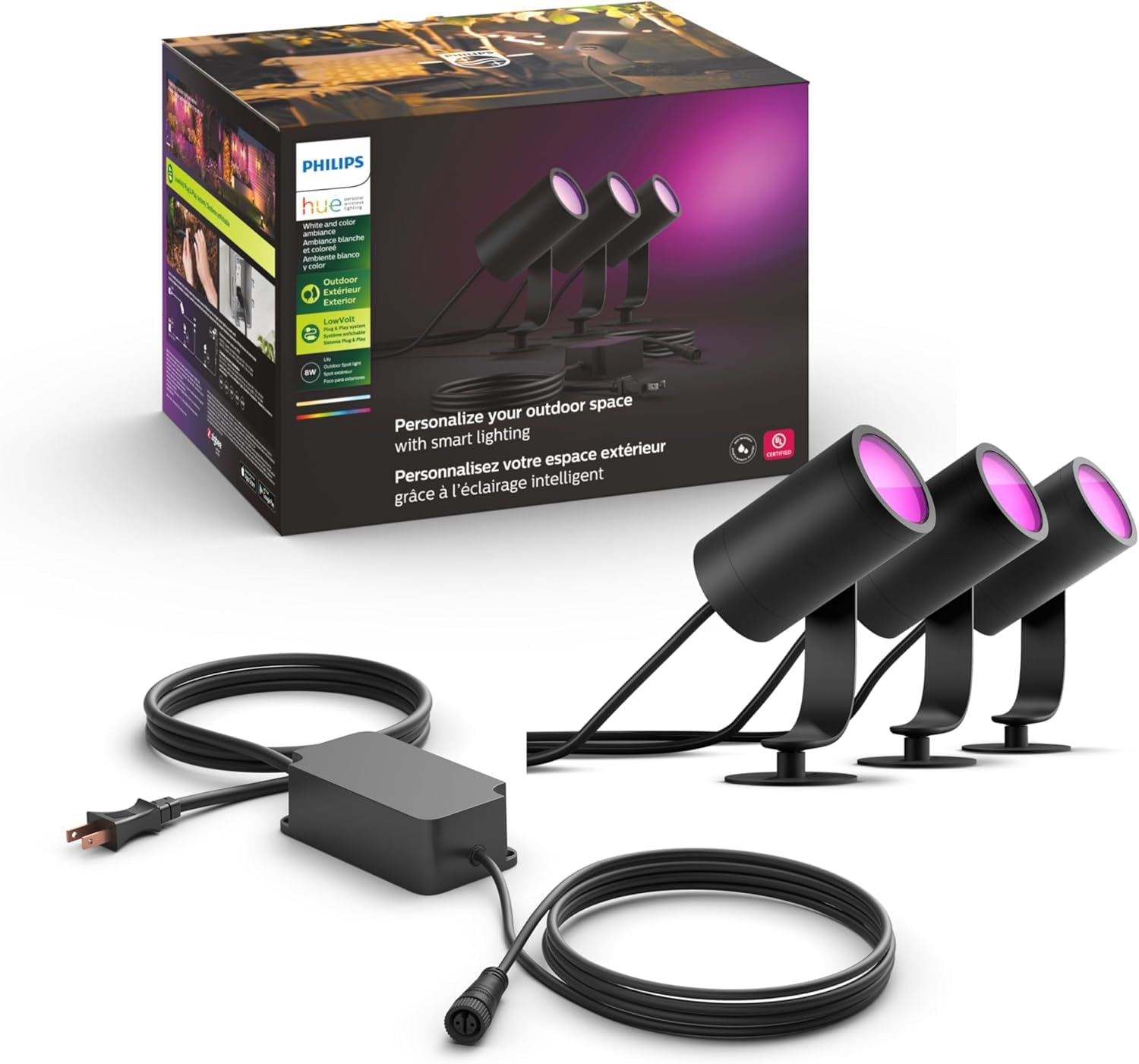 Philips Hue Lily Outdoor Smart Spot Lights for Ambiance