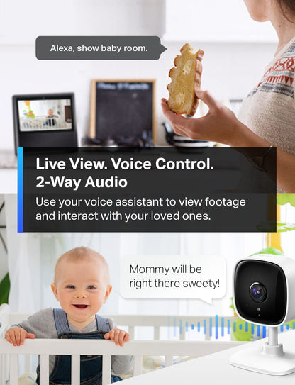 Tapo C100 1080P Indoor Security Camera with Night Vision