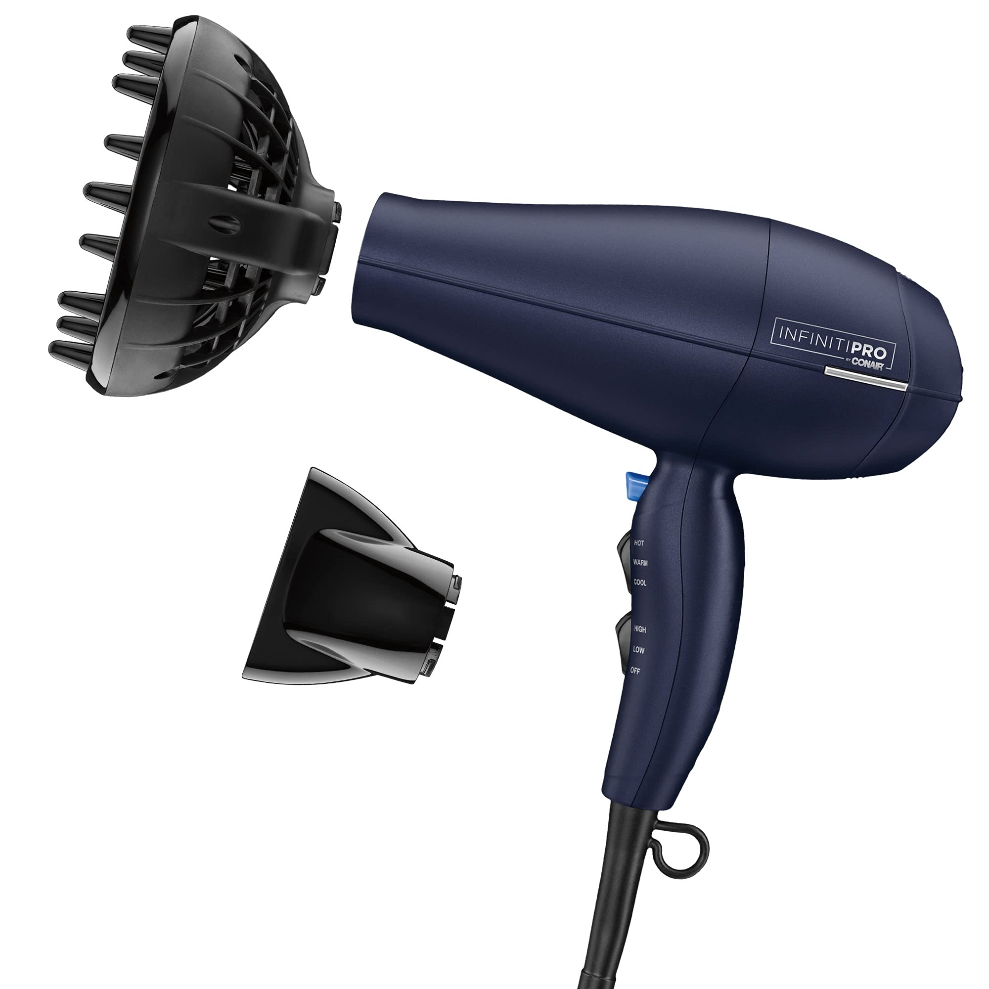 InfinitiPRO Hair Dryer with Diffuser for Frizz Free Curls