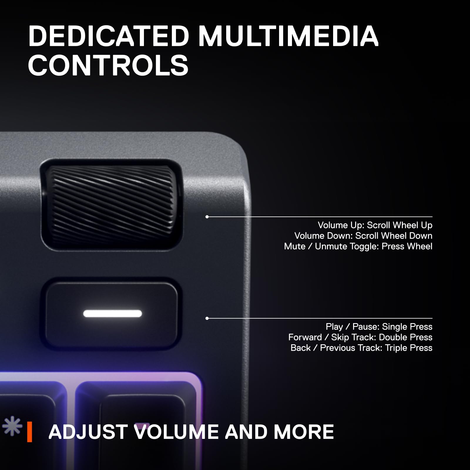 SteelSeries Apex 3 RGB Gaming Keyboard with Water Resistance