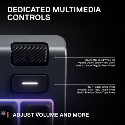 SteelSeries Apex 3 RGB Gaming Keyboard with Water Resistance