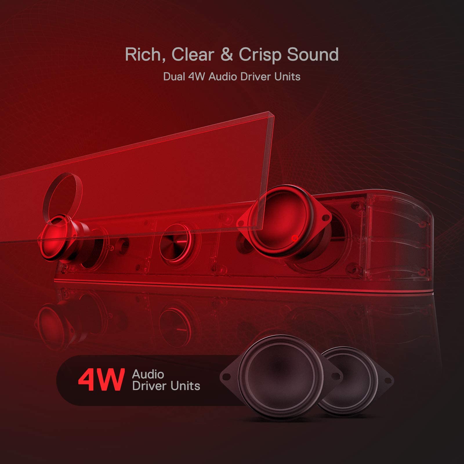 Redragon GS560 RGB Desktop Soundbar with Dynamic Lighting