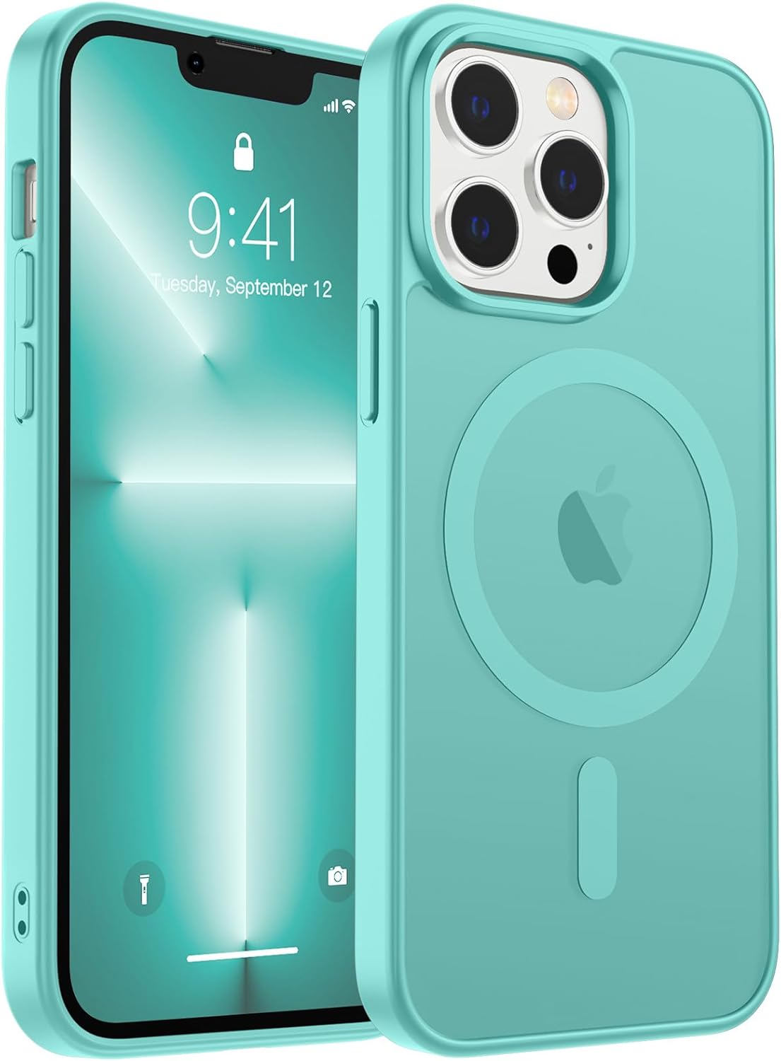 MagSafe Compatible iPhone 14 15 Case Matte Shockproof Anti Scratch Black