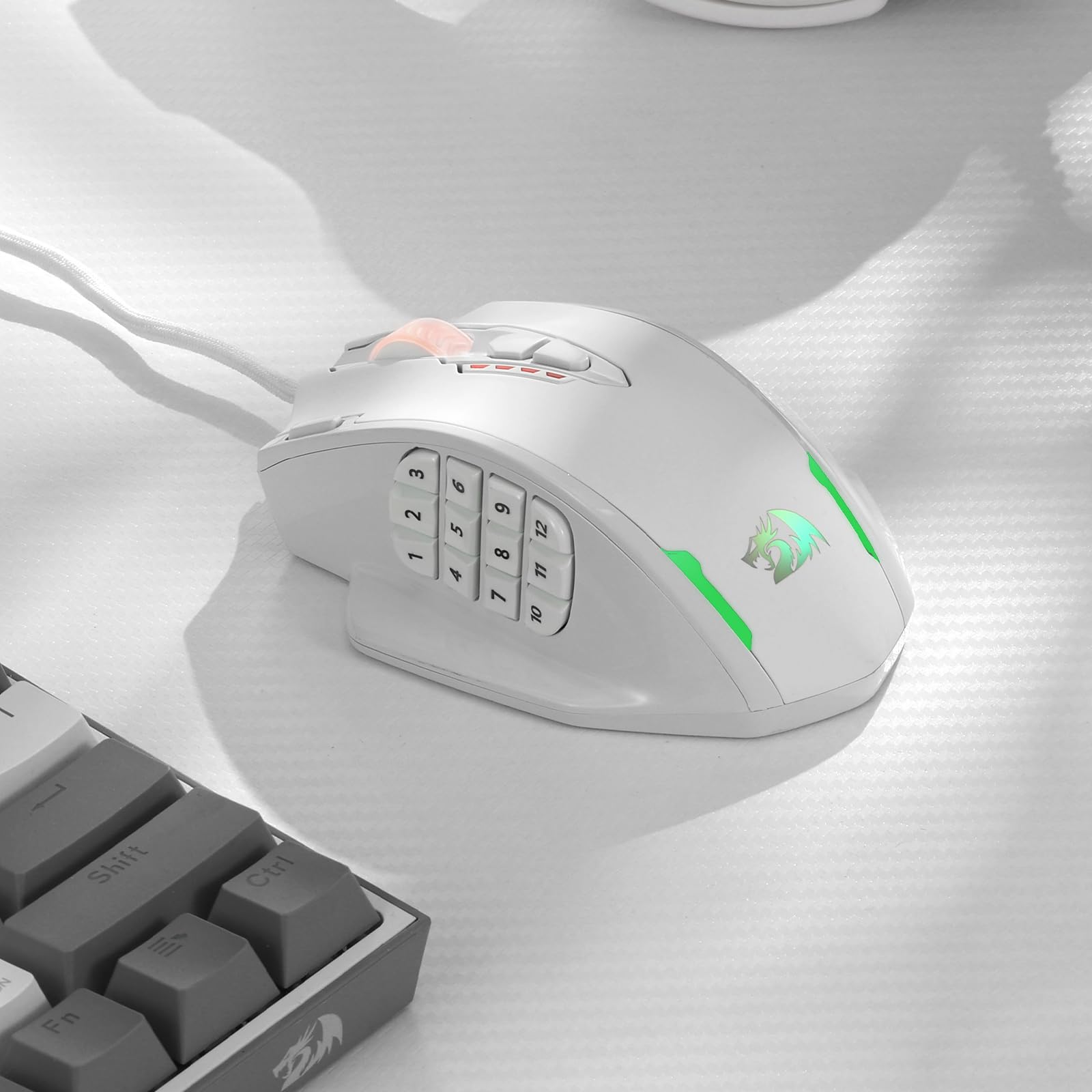 Redragon M908 RGB Gaming Mouse with 12 Programmable Buttons