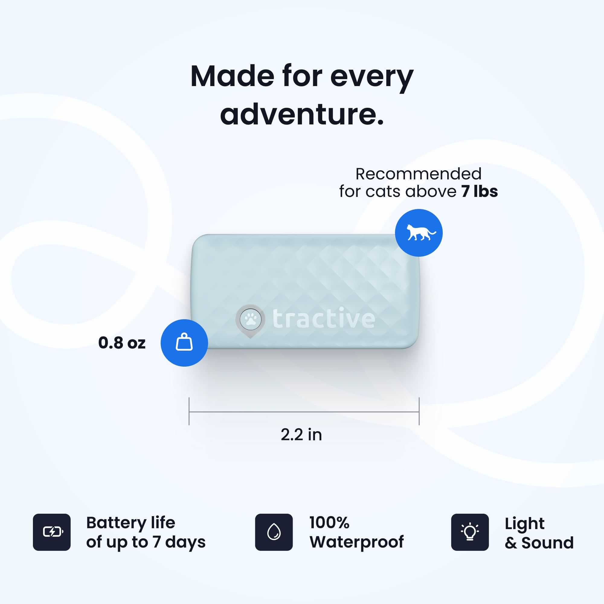 Tractive Smart Cat GPS Tracker with Real Time Monitoring
