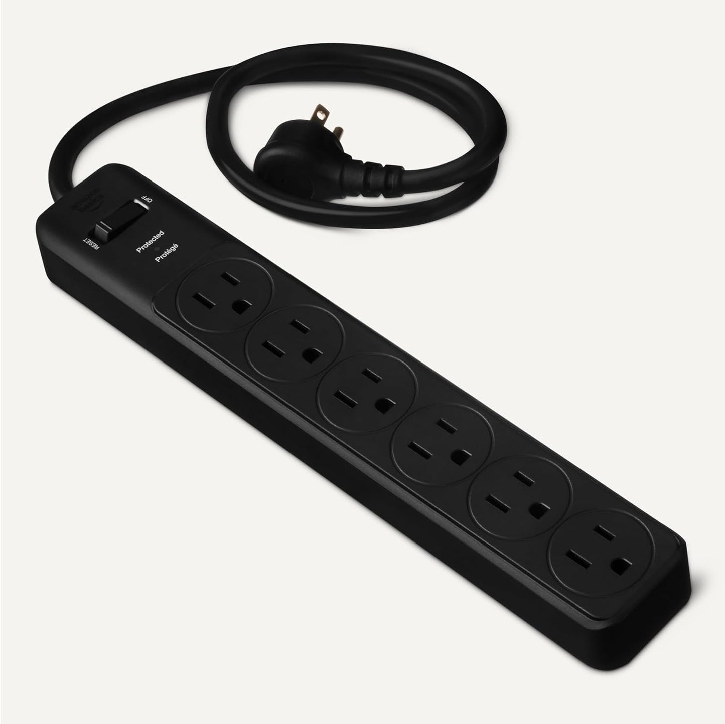 Amazon Basics Two Pack Surge Protector Power Strip 200J
