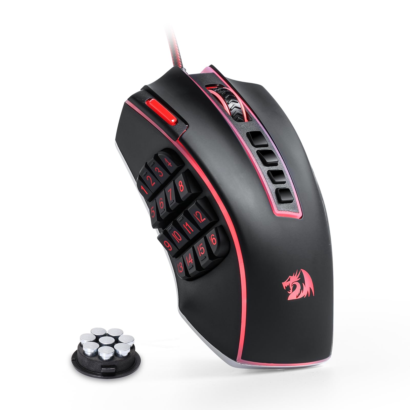 Redragon M908 RGB Gaming Mouse with 12 Programmable Buttons