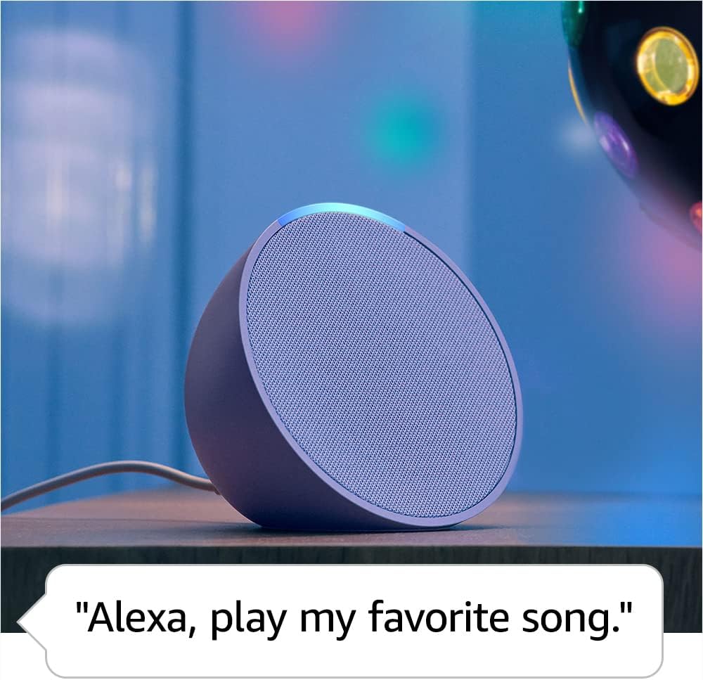 Echo Pop Compact Smart Speaker With Rich Voice Control