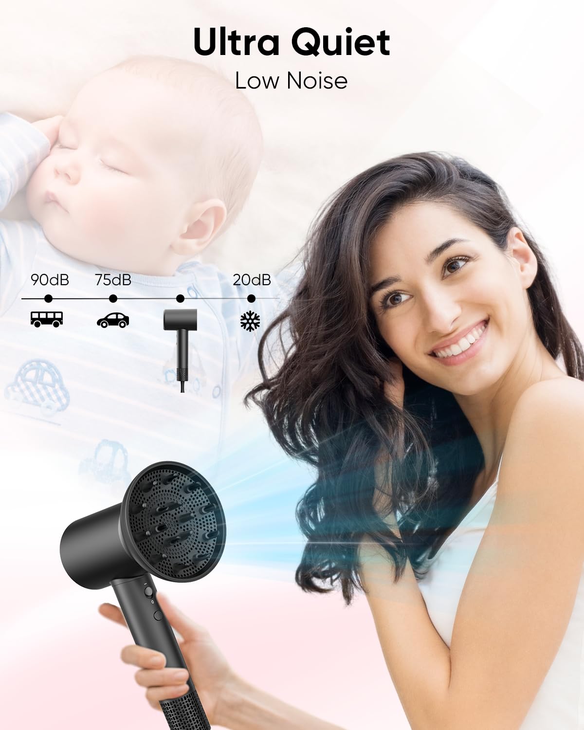 Professional Lightweight Hair Dryer for Fast Drying