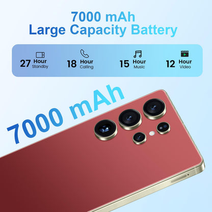 MMY I25 Ultra Unlocked Phone Built In Pen 6.99in 16GB 512GB Android 14 5G Green