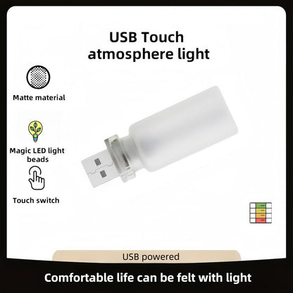 Retro Car Lamp Touch USB LED Night Light Ambient Decor Desk